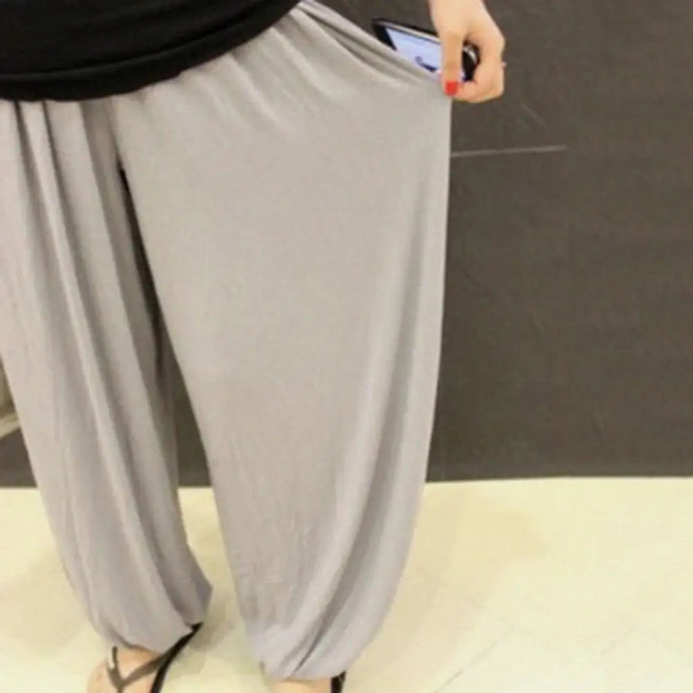 Women/Men Harem Pants Modal Yoga Loose Long Pants