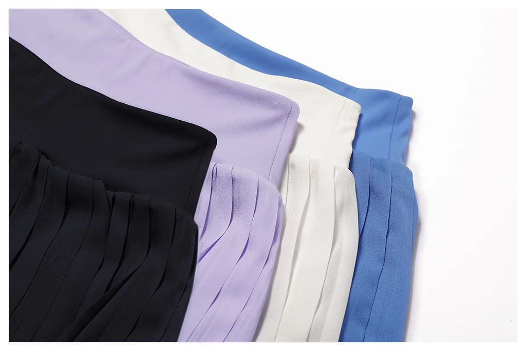 Women Dance Gym Workout Fitness Solid Sports Skirts