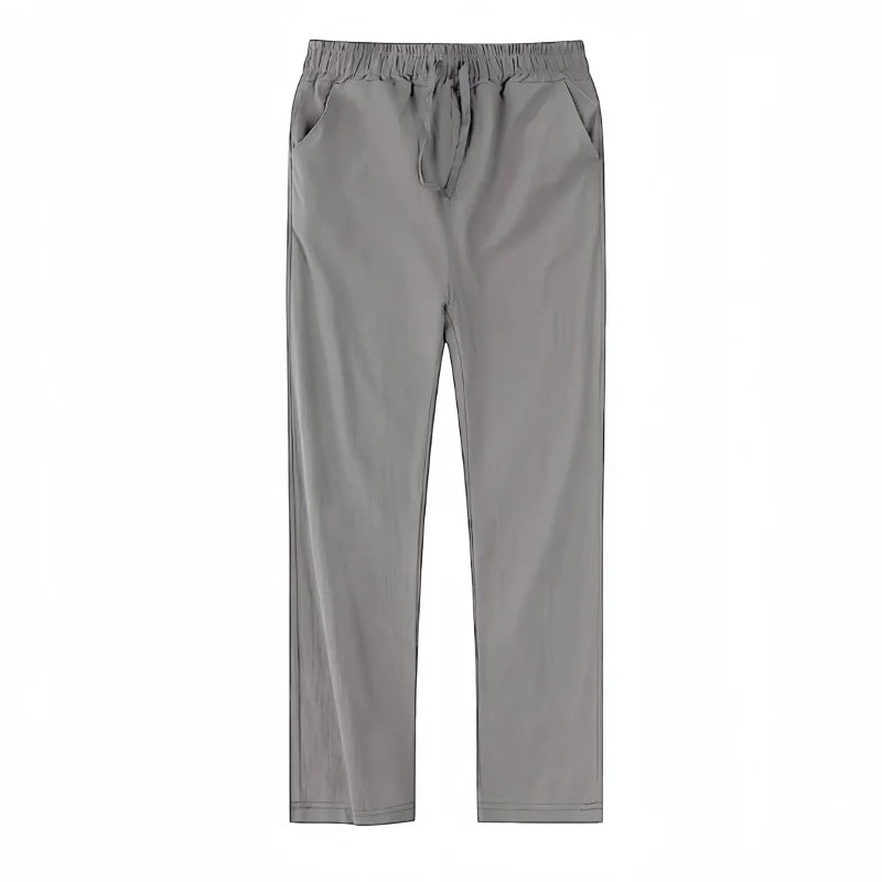 Boho Cotton Linen Pants for Men New Summer Lightweight Loose Fit