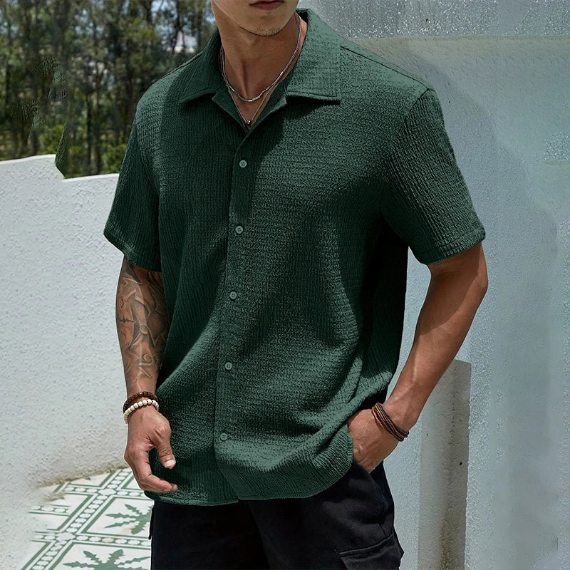 Men's Casual Shirt Short Sleeve