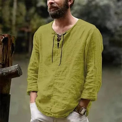 Men Shirts Hooded Solid Color