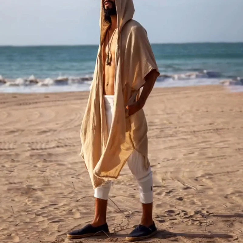 Bohemian Retro Mens Long Smock Cloaks