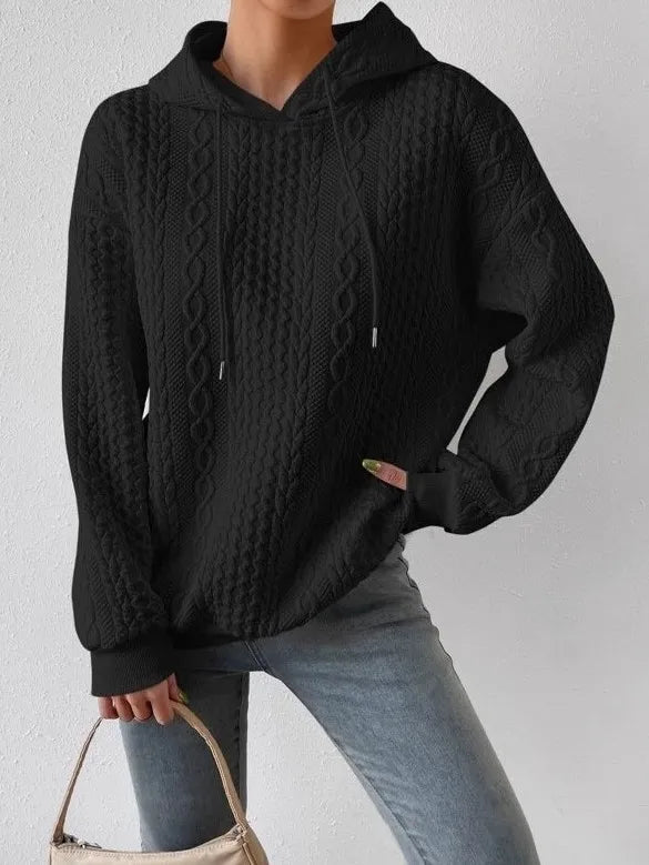 Fashionable Student Hoodie Long Sleeve Casual Sweatshirt Regular Fit Streetwear