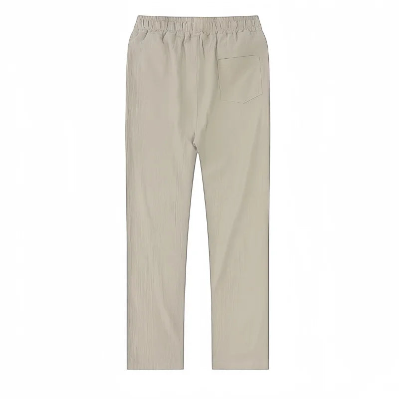 Boho Cotton Linen Pants for Men New Summer Lightweight Loose Fit