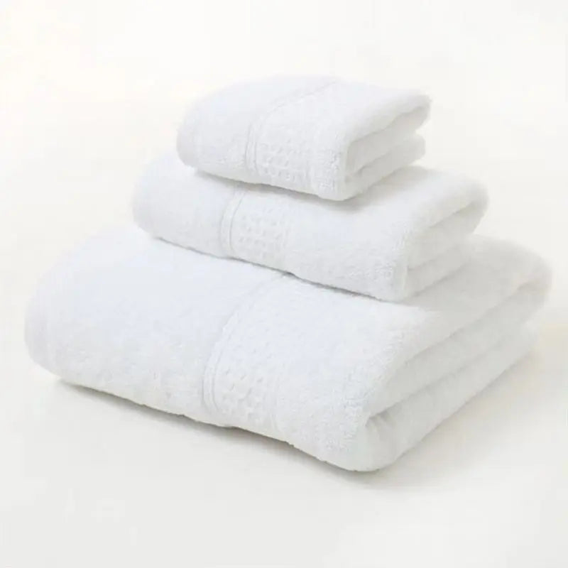 3pcs Luxurious Cotton Towel Set Ultra Soft Highly Absorbent
