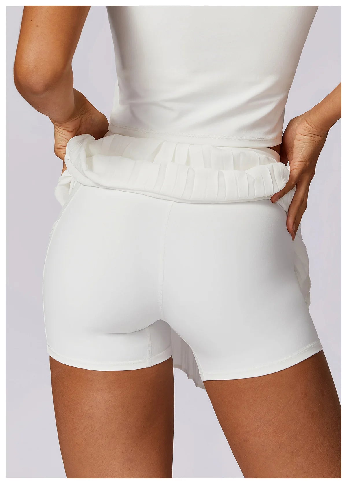 Women Dance Gym Workout Fitness Solid Sports Skirts