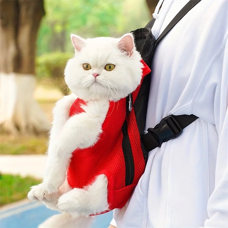 Pet Backpack Portable Cat Double Shoulder bag