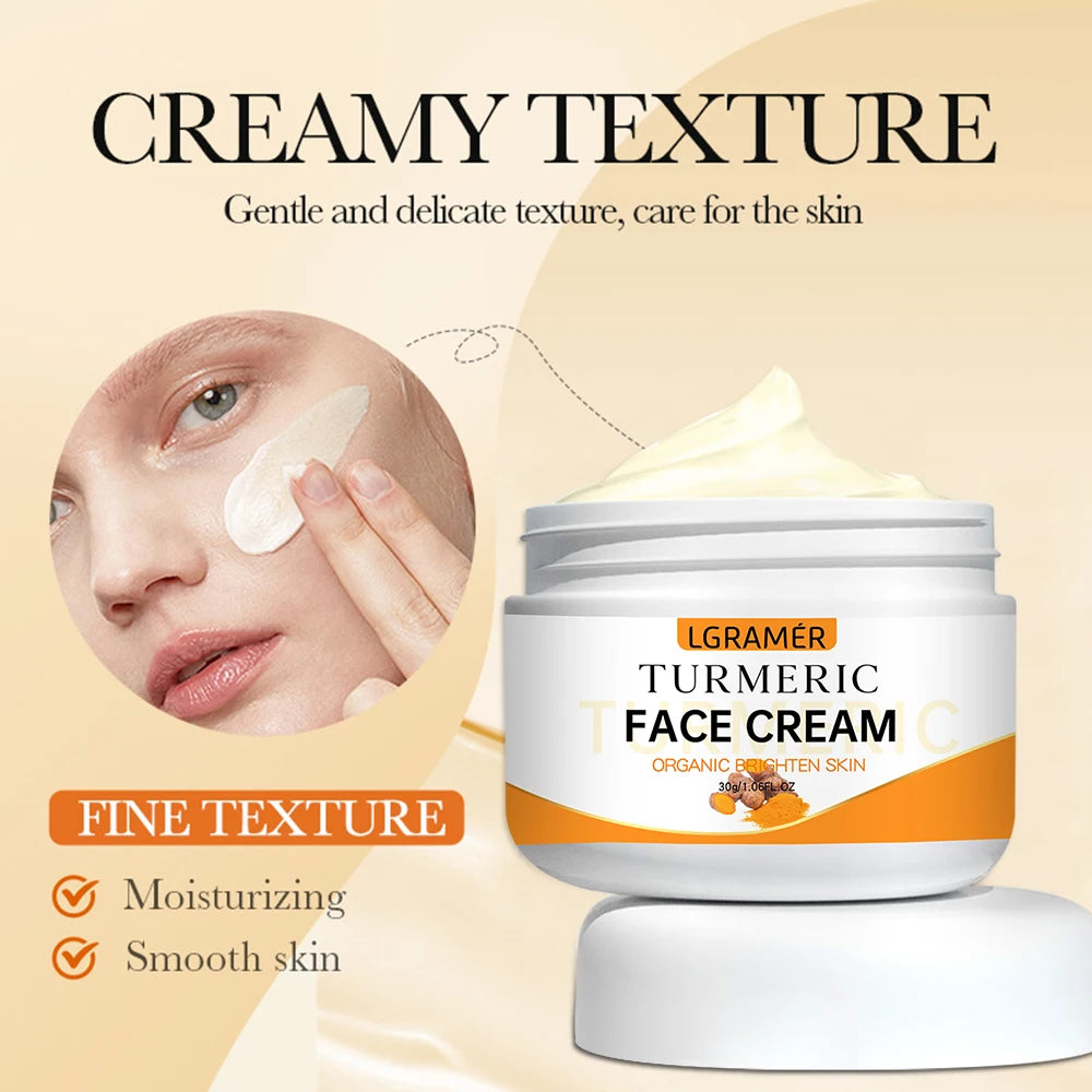 Turmeric Whitening Face Cream Wrinkle Lighten Fine Lines
