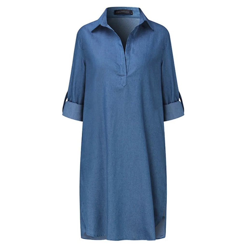 New Denim Shirt Dress for Women