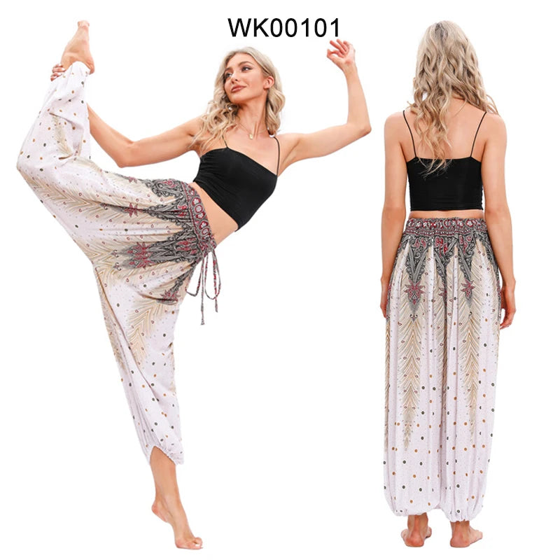 Boho Yoga Pants Women Hippie Harem