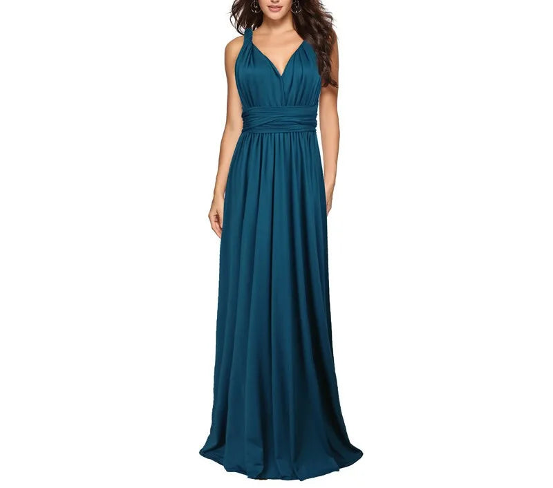 Women Dresses Multiway Wrap Convertible Boho Maxi Dress