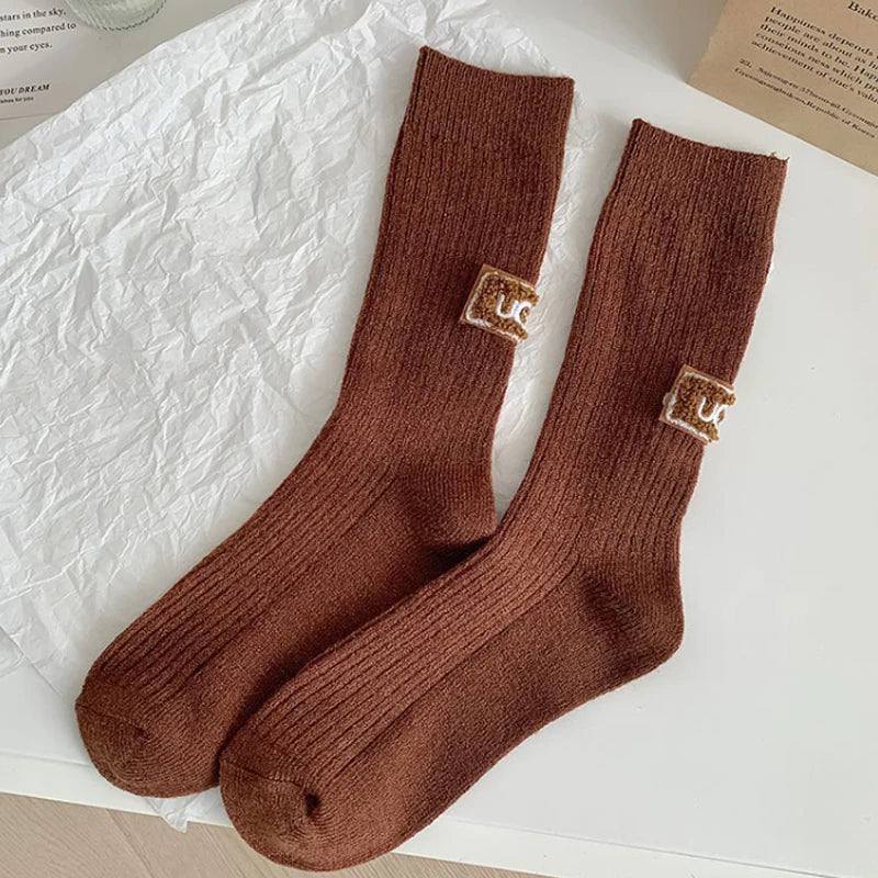 Women Autumn/winter Warm and Thick Woolen Socks