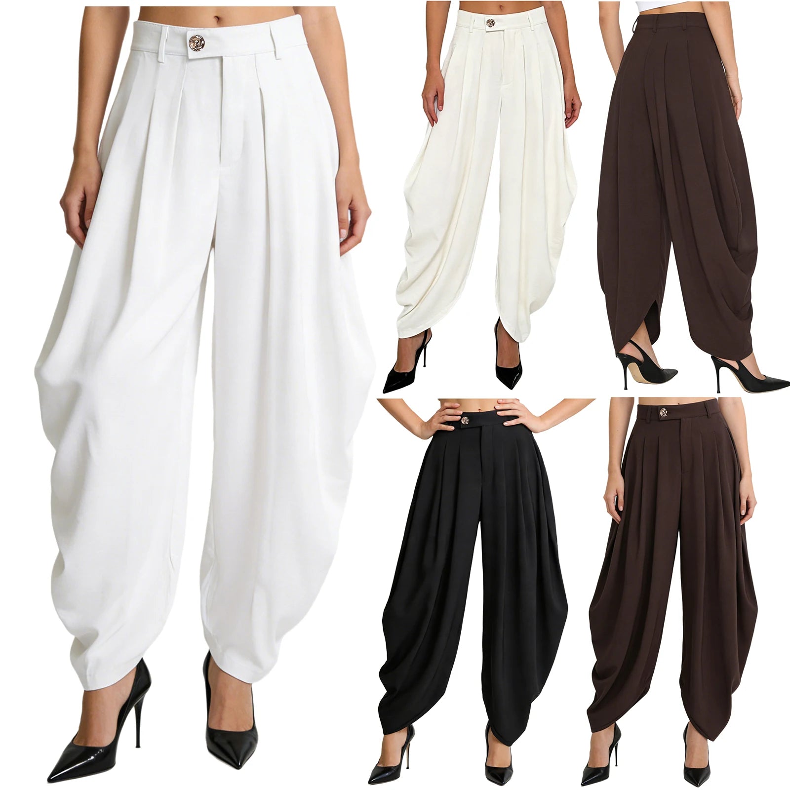 Women Palazzo Pants Trousers
