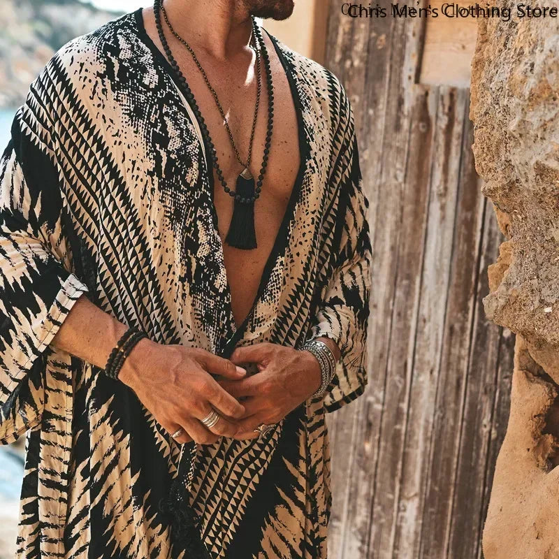 Bohemian Travel Casual Men's Cardigan