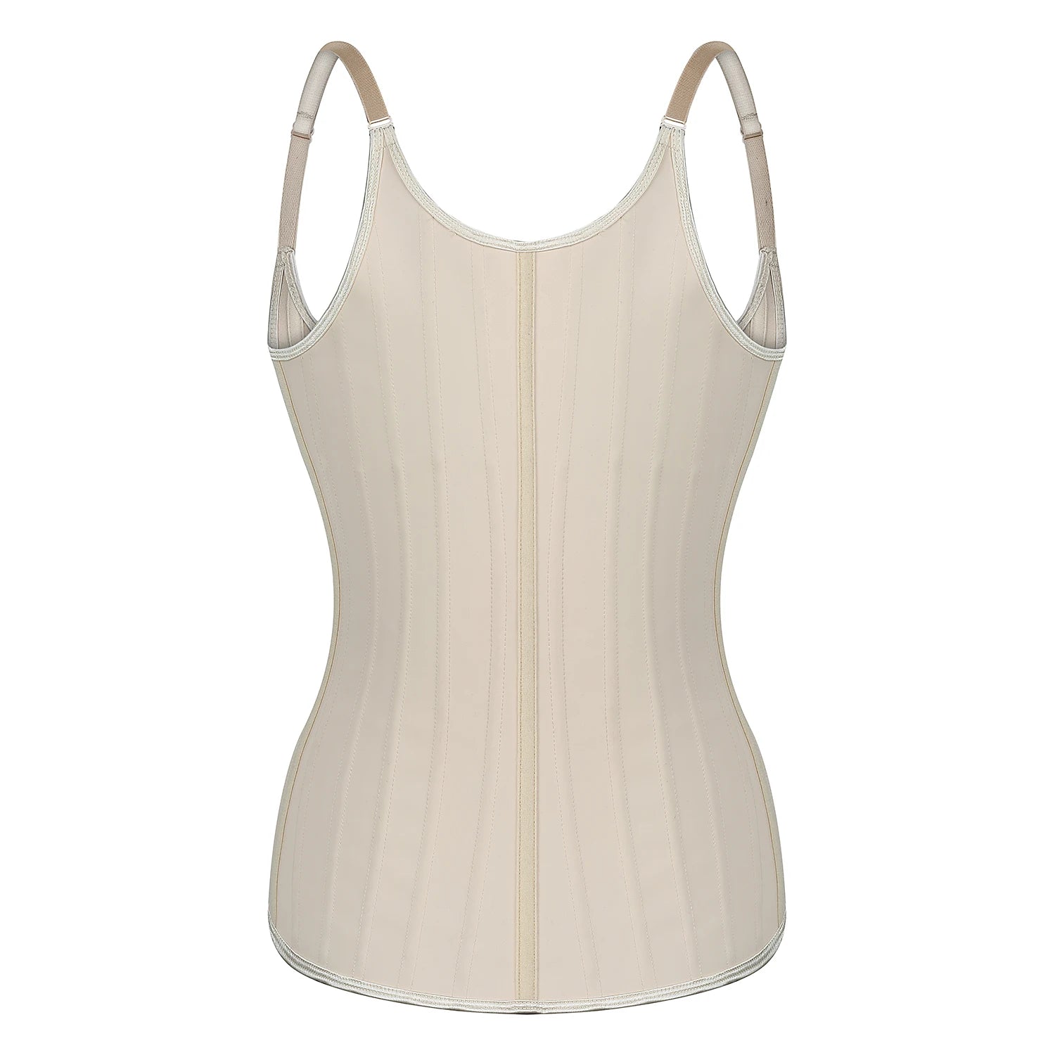 Plus Size Women Adjustable Strap  Latex Waist Trainer 25 Steel Bones Vest Cincher Under bust Corset