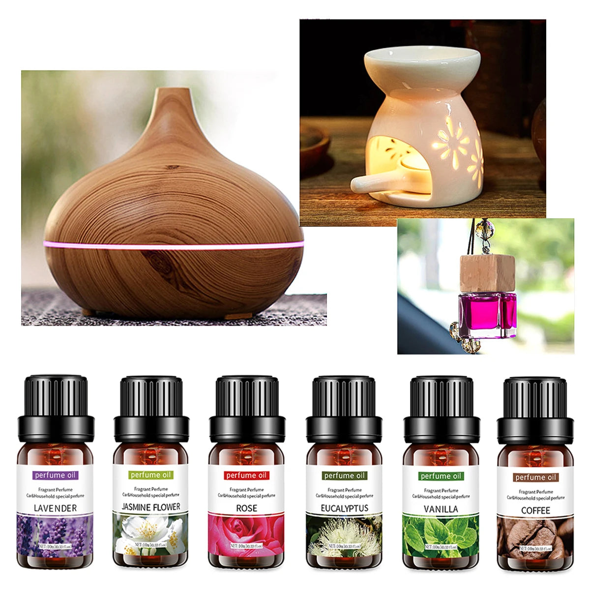 10Ml Aromatherapy Essential Oil Flavor Natural Plant Making Humidifier Lavender Rose Flavoring Oil for DIY Soap Candle Wholesale