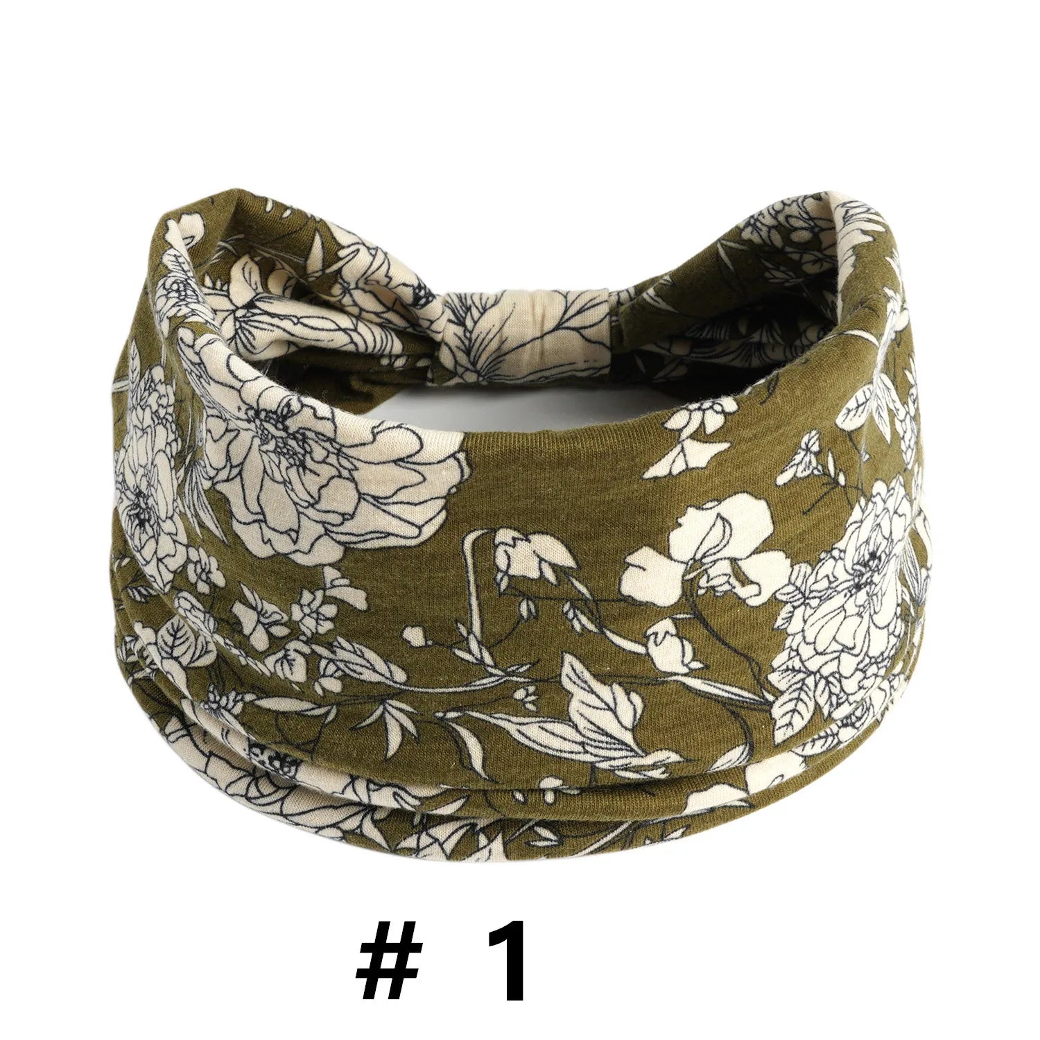 Boho Headbands for Women Cotton Wide Head Bands Stretch