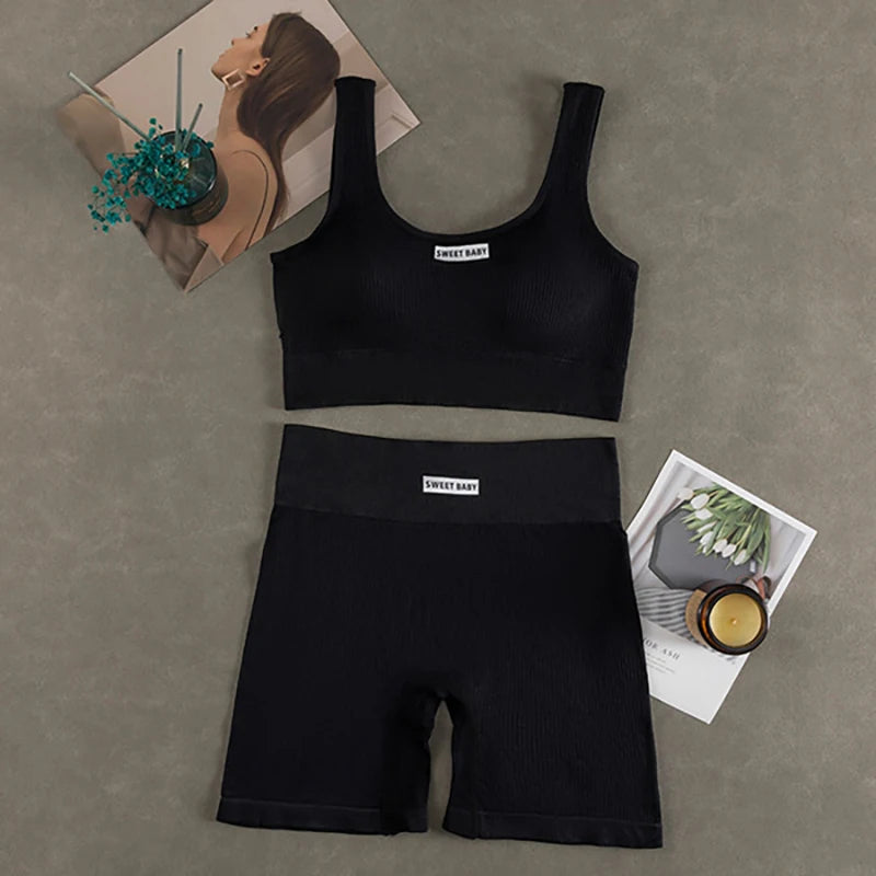 Women Seamless Yoga Set Fitness Workout Suits