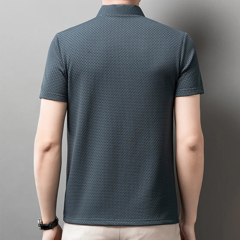 Men's Business Polos Casual Short Sleeve