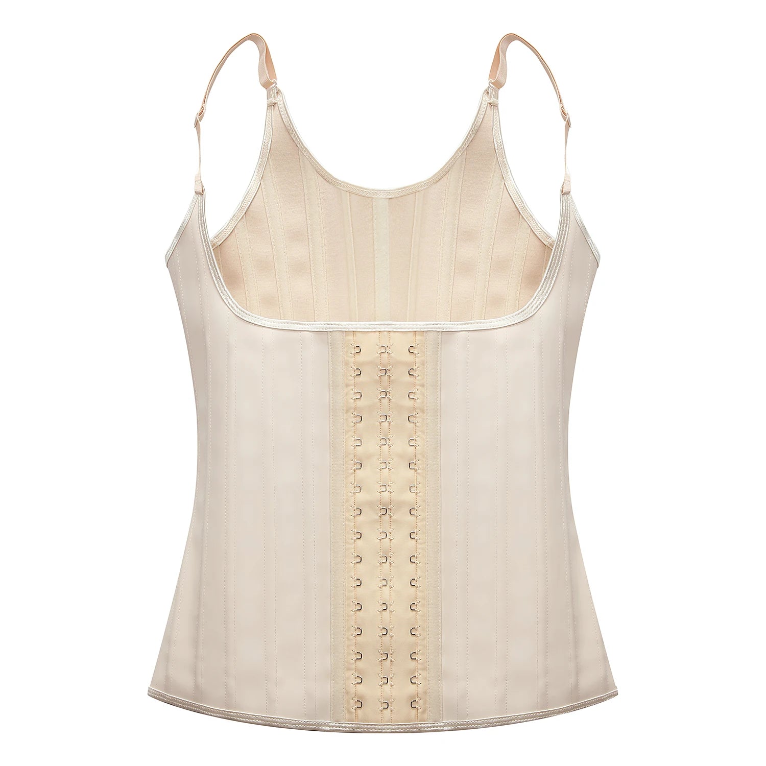 Plus Size Women Adjustable Strap  Latex Waist Trainer 25 Steel Bones Vest Cincher Under bust Corset