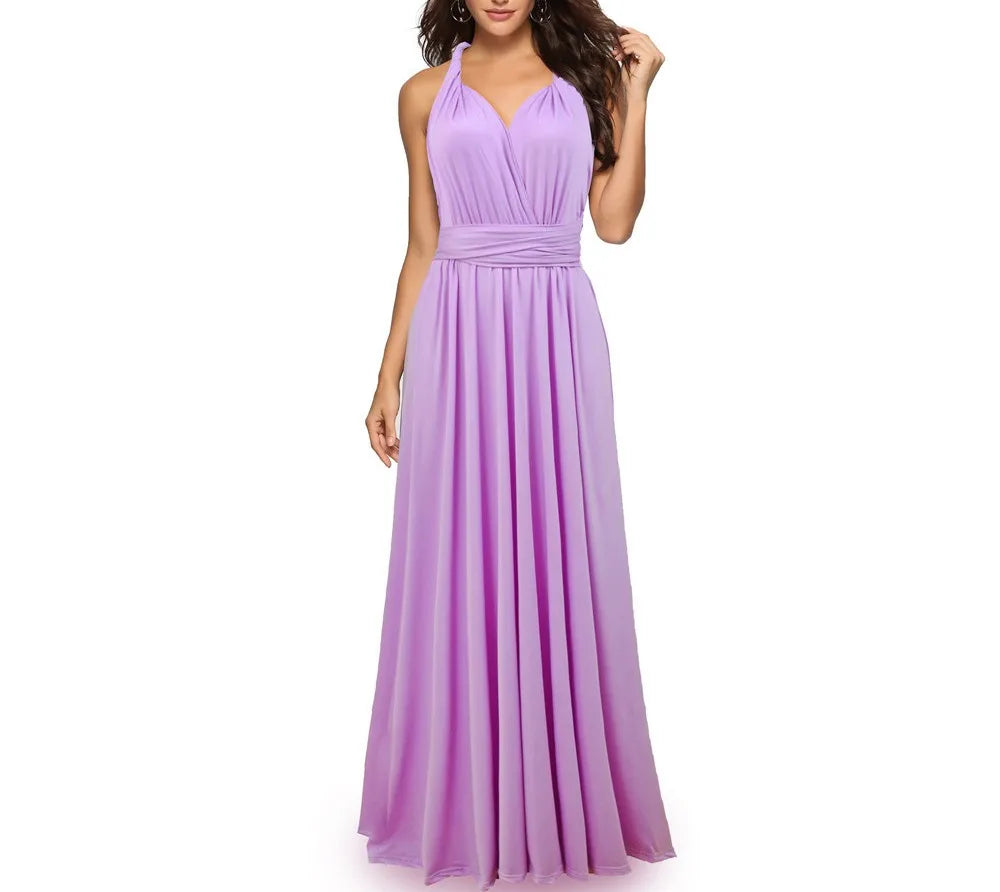Women Dresses Multiway Wrap Convertible Boho Maxi Dress