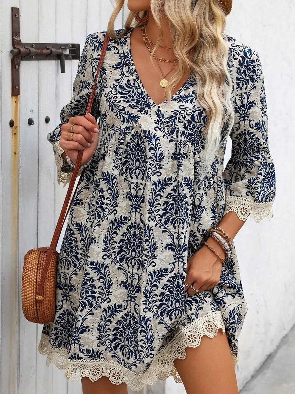 Large Size Women's Dress Casual Loose Fit Maxi Gown plus Size