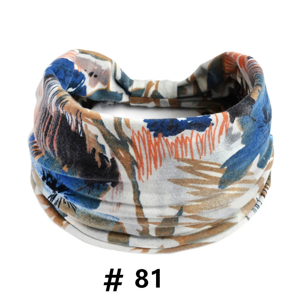 Boho Headbands for Women Cotton Wide Head Bands Stretch