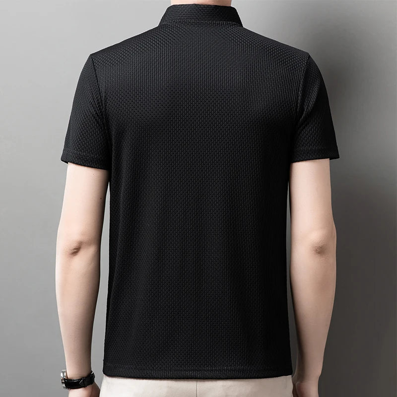 Men's Business Polos Casual Short Sleeve