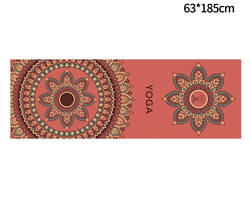 Hot Yoga Mat Towel  Printed Yoga Towel Non Slip Fitness Workout Mat Cover