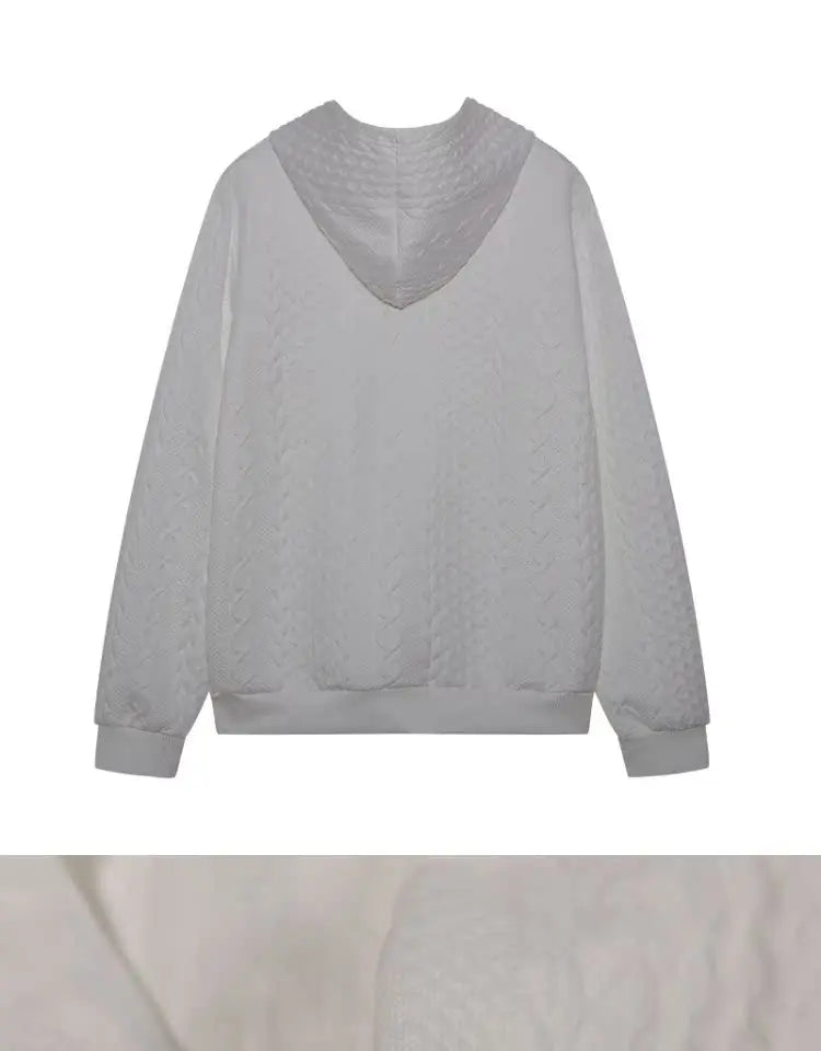 Fashionable Student Hoodie Long Sleeve Casual Sweatshirt Regular Fit Streetwear