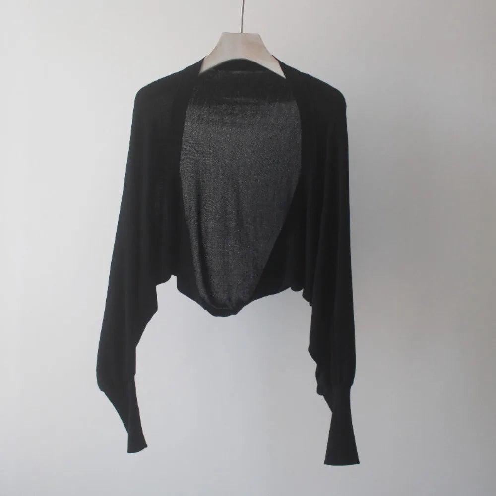 Fashion Summer Thin Knit Shawl Long Sleeve