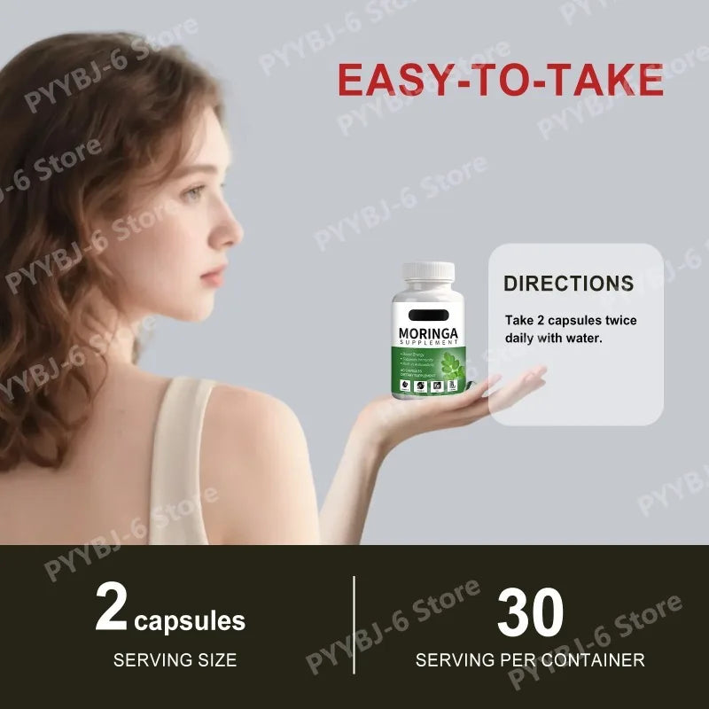 Moringa Supplement–Rich in Antioxidants & Vital Nutrients