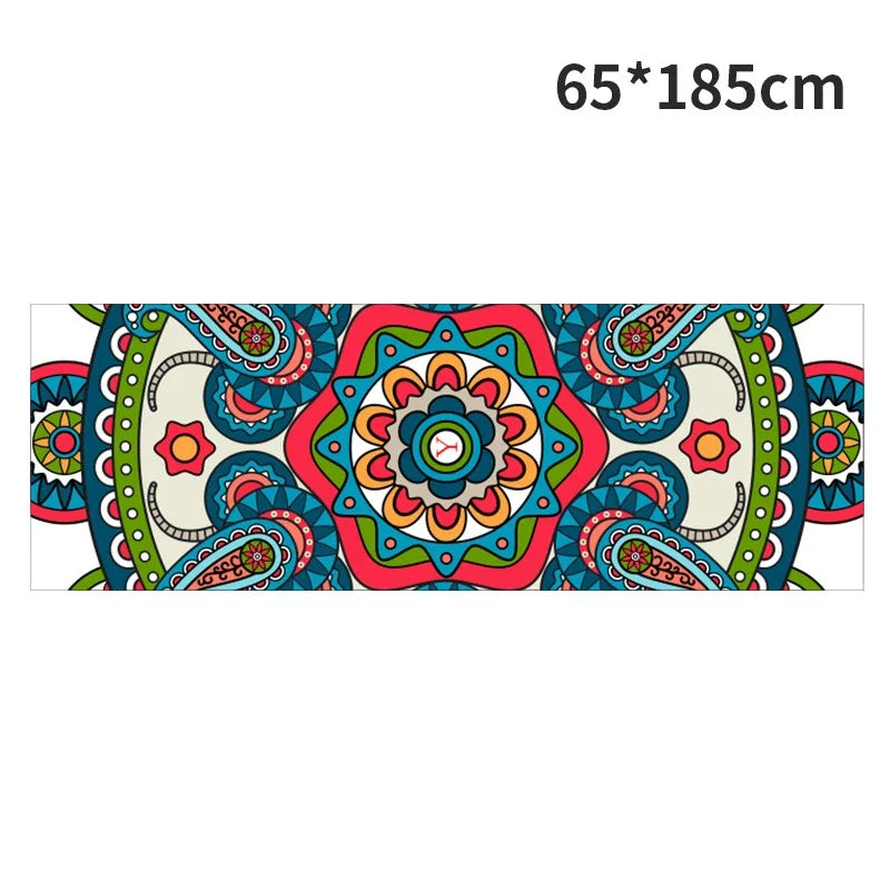 Hot Yoga Mat Towel  Printed Yoga Towel Non Slip Fitness Workout Mat Cover