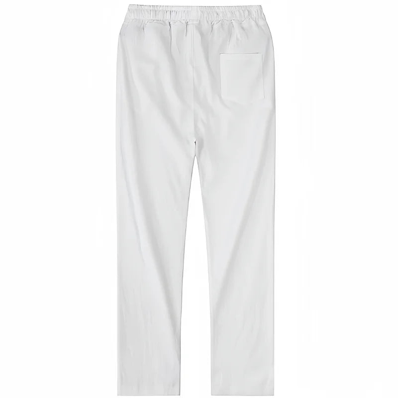 Boho Cotton Linen Pants for Men New Summer Lightweight Loose Fit