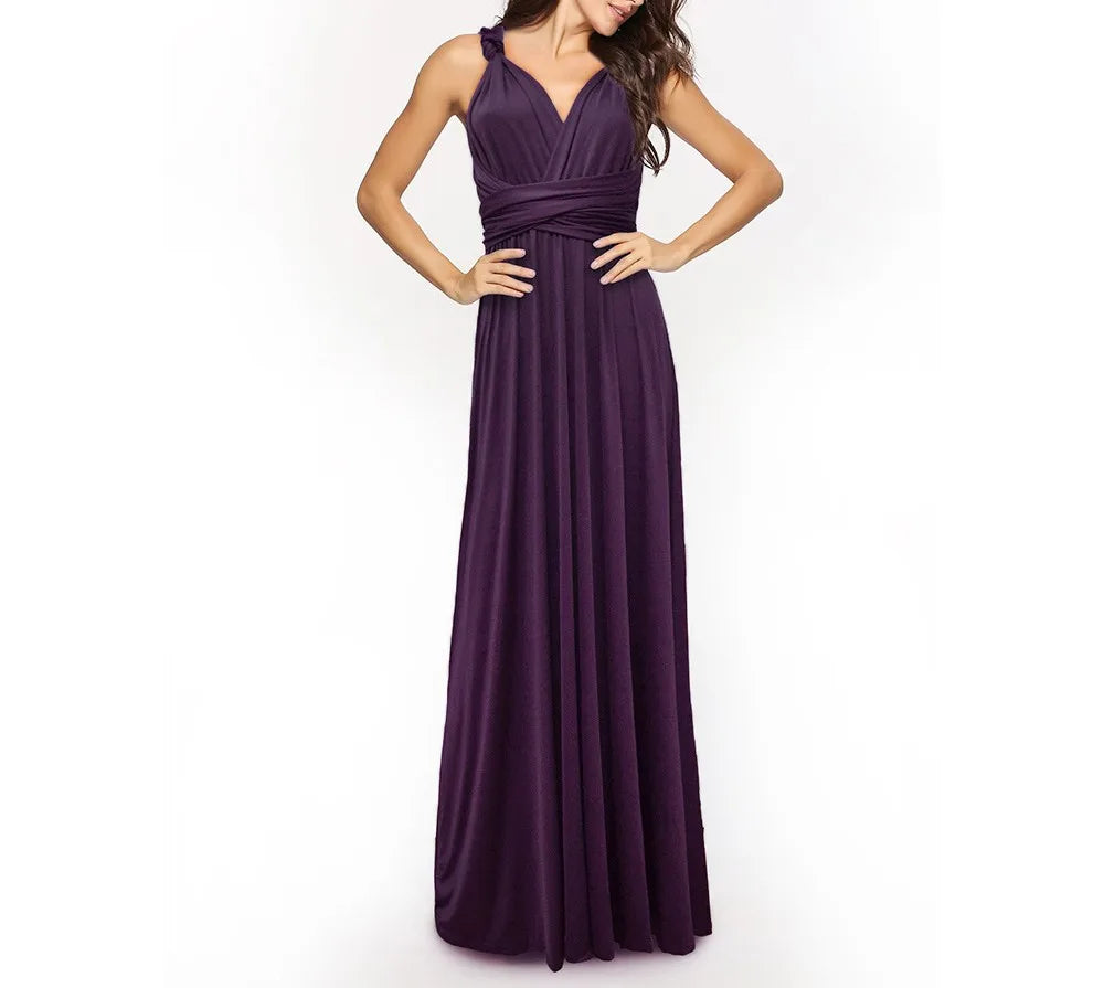 Women Dresses Multiway Wrap Convertible Boho Maxi Dress