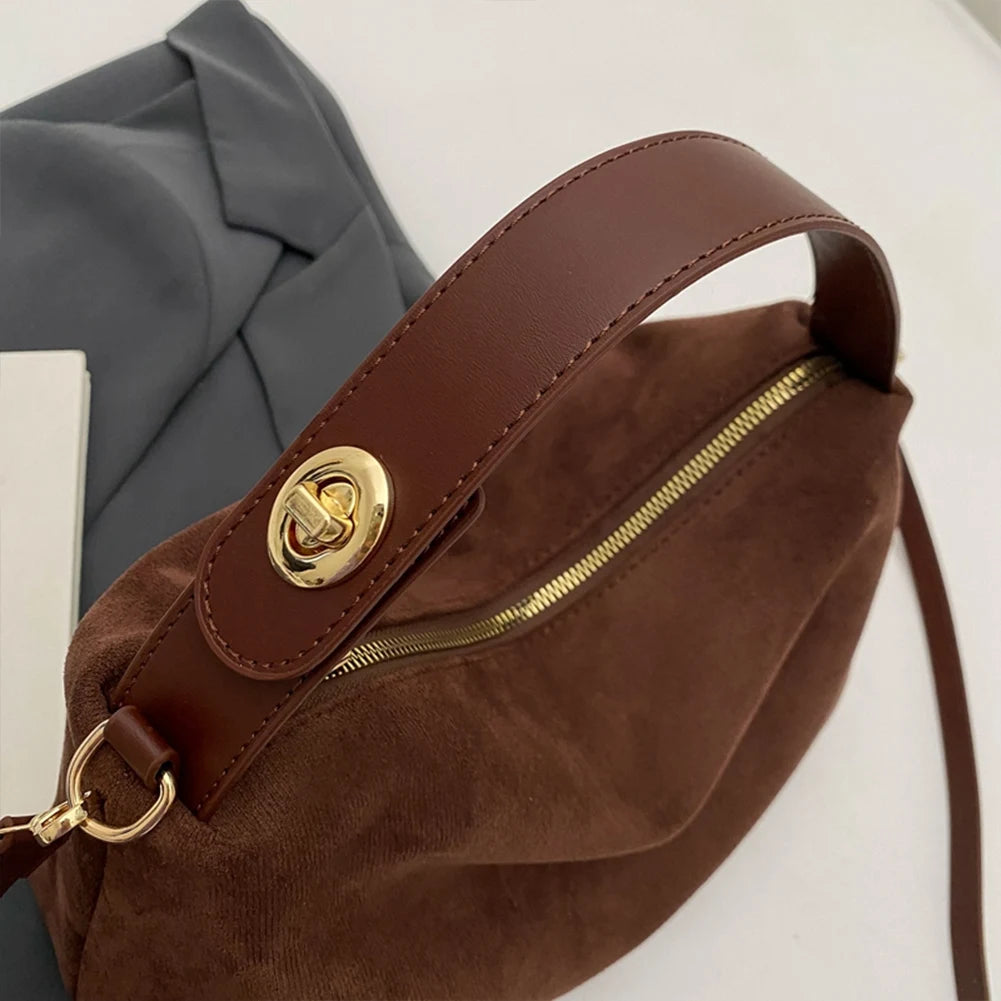 Big Boston Tote Soft Matte Suede Cow Leather