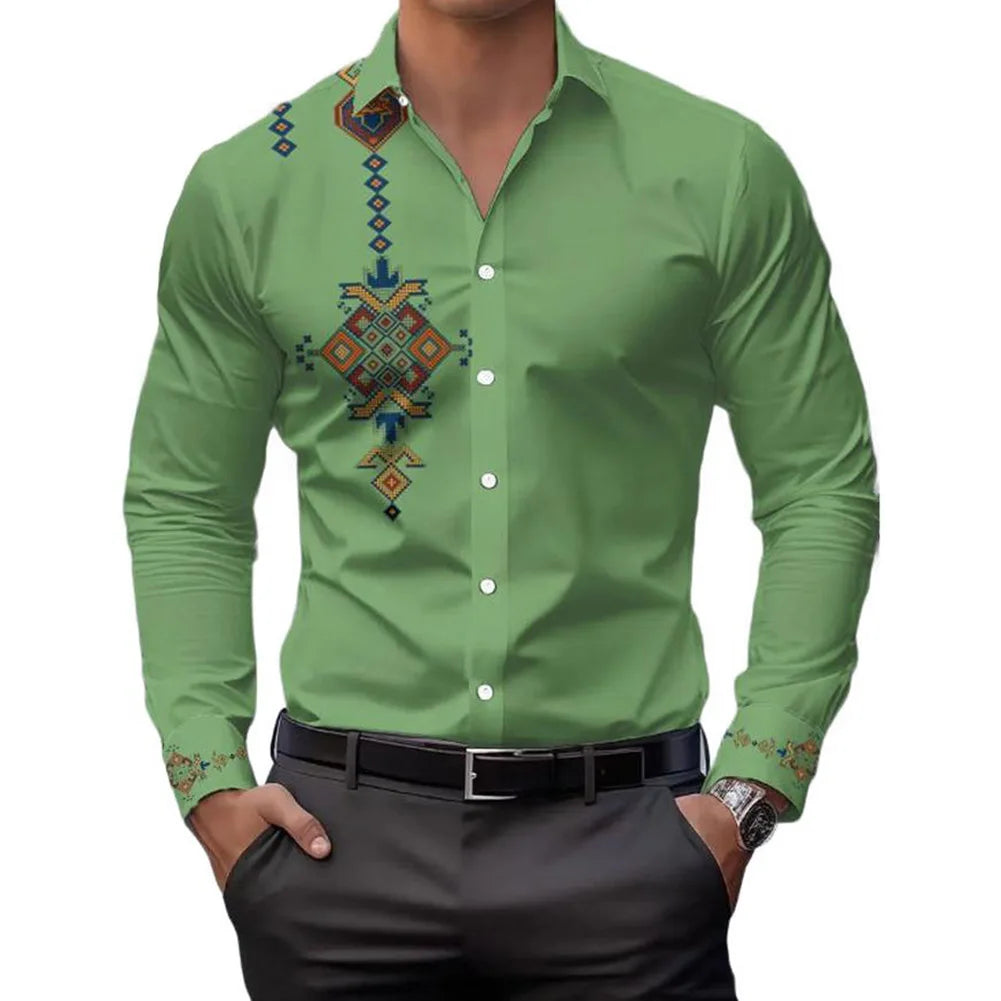Mens Casual Shirts Long Sleeve