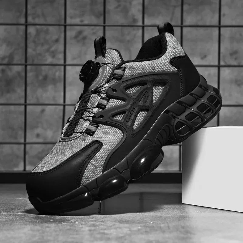 Men's Casual Sneakers Comfortable, Fashionable, Breathable And Safe Work Shoes