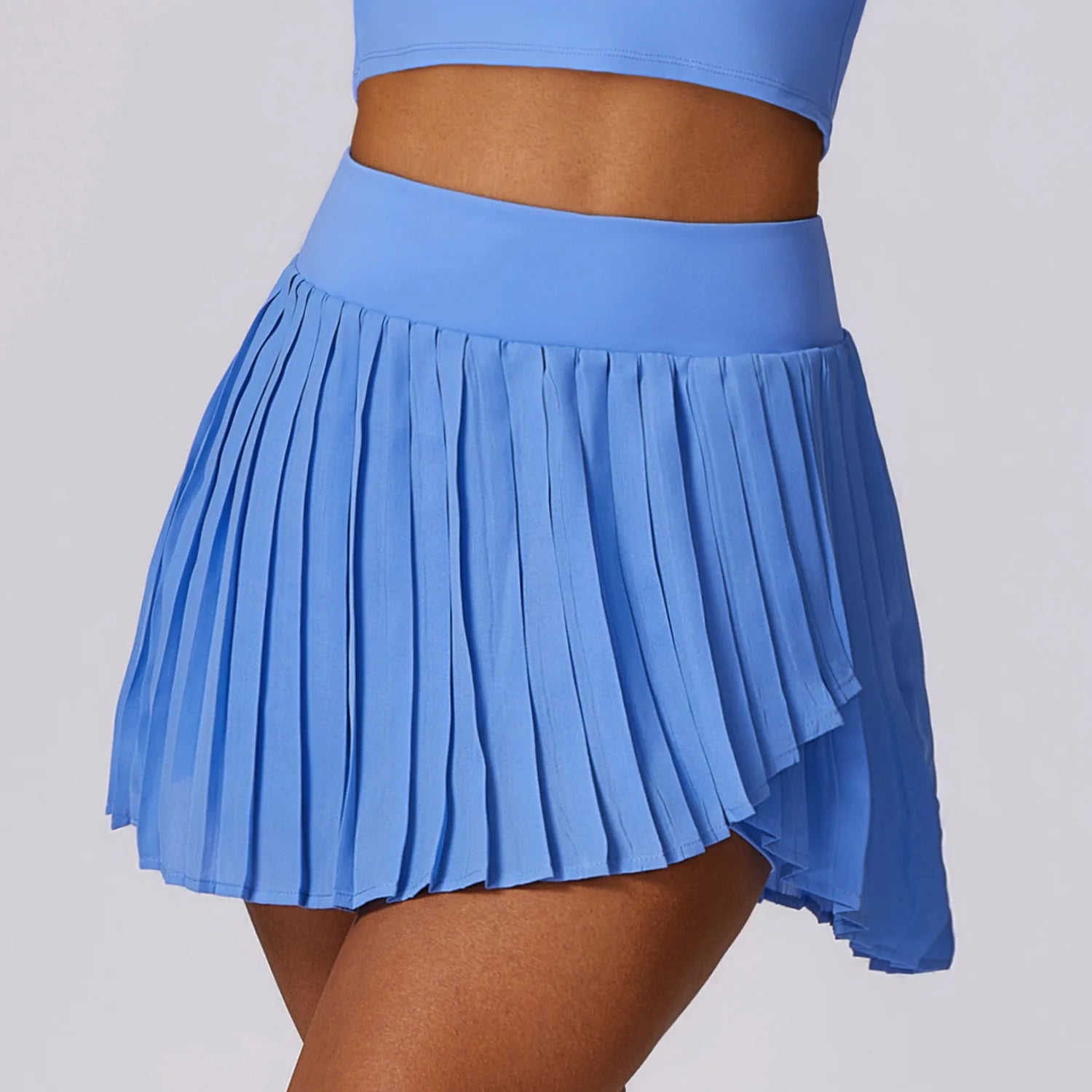 Women Dance Gym Workout Fitness Solid Sports Skirts