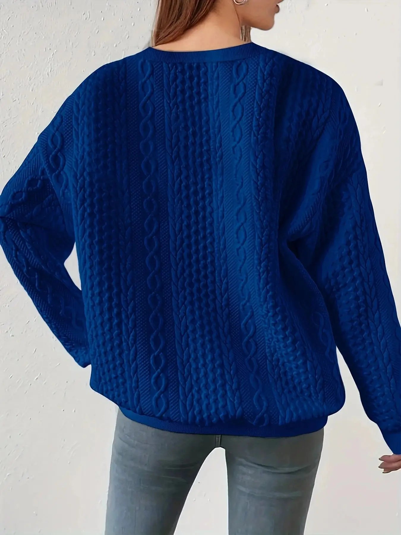 Women's Fashion Crew Neck Long Sleeve Sweatshirt