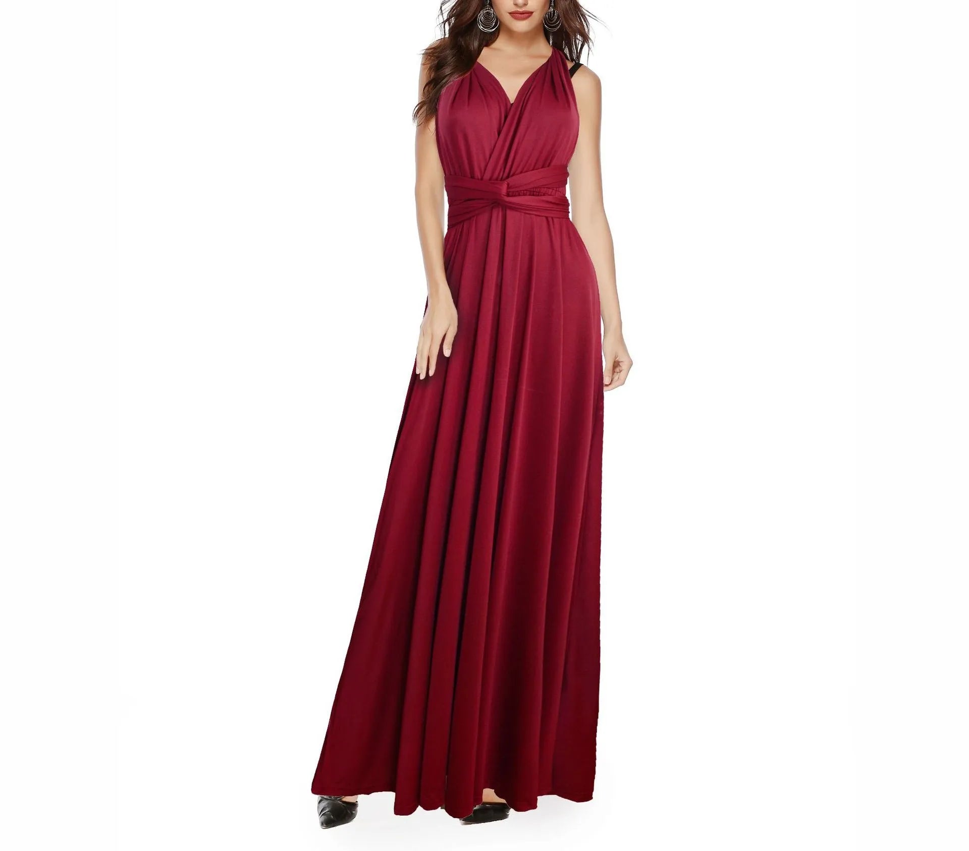 Women Dresses Multiway Wrap Convertible Boho Maxi Dress