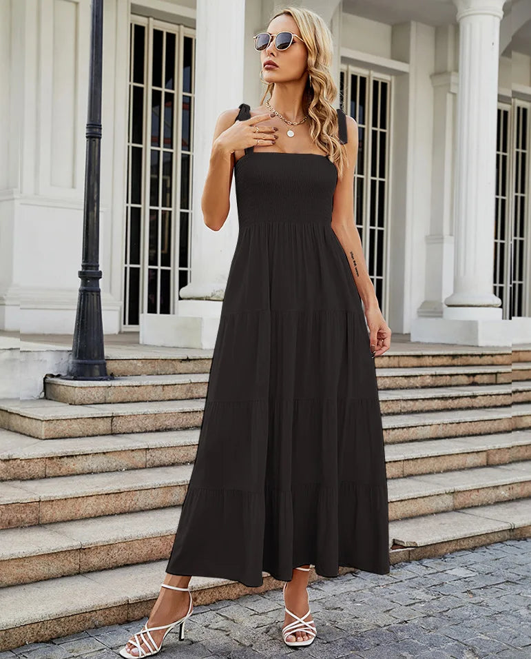 Fashion Bohemian Style Print Beach Dress