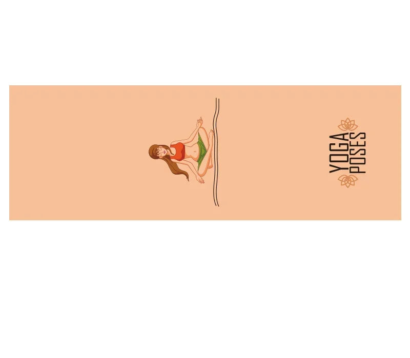 Hot Yoga Mat Towel  Printed Yoga Towel Non Slip Fitness Workout Mat Cover