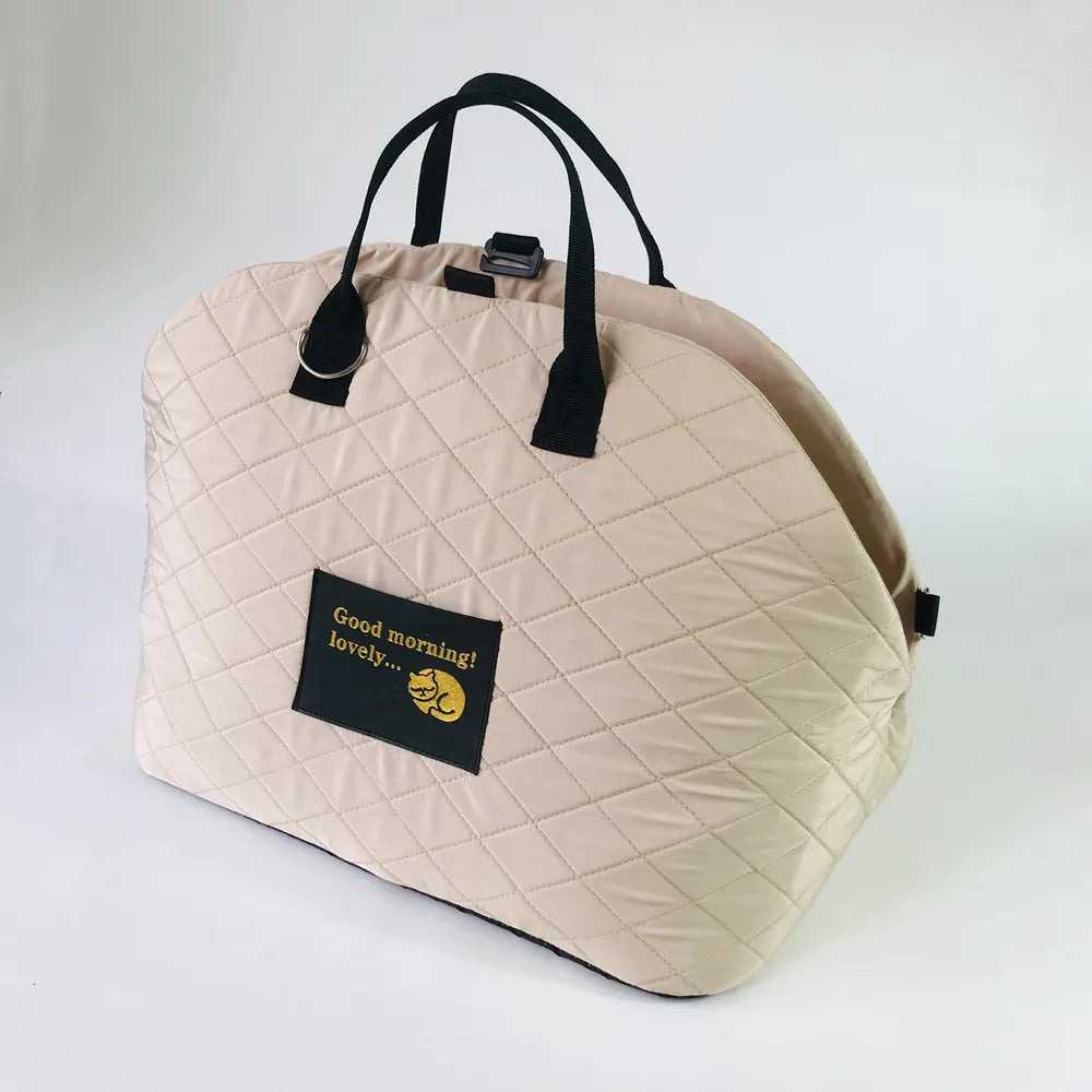 Car mounted dog kennel cat crossbody bag handbag
