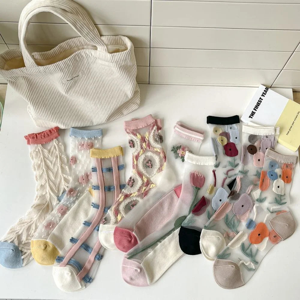 Fashion Socks For Women Summer Breathable
