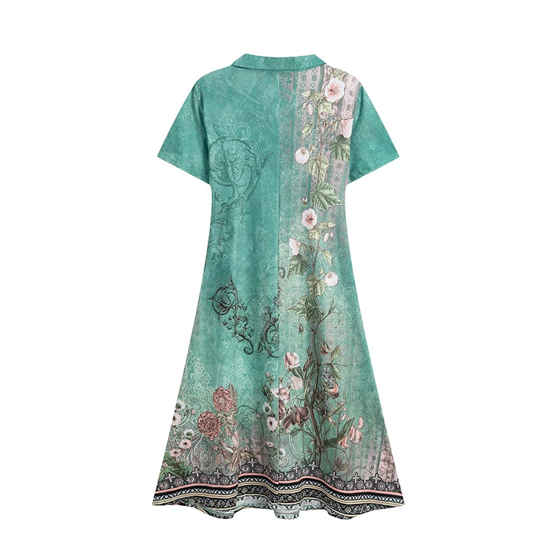 Women's Bohemian Printed Dress
