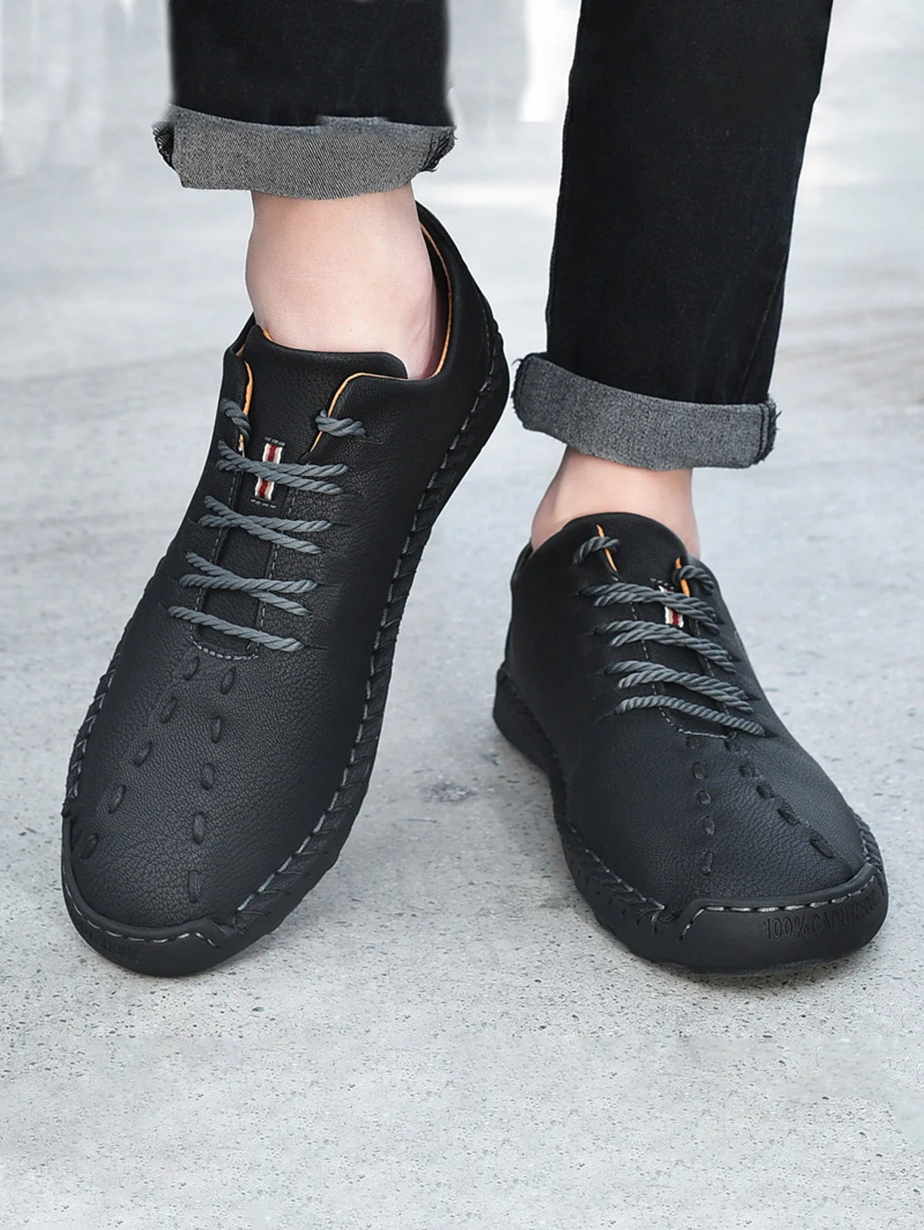 Men's Fashionable Retro Hand-Stitched Casual Shoes