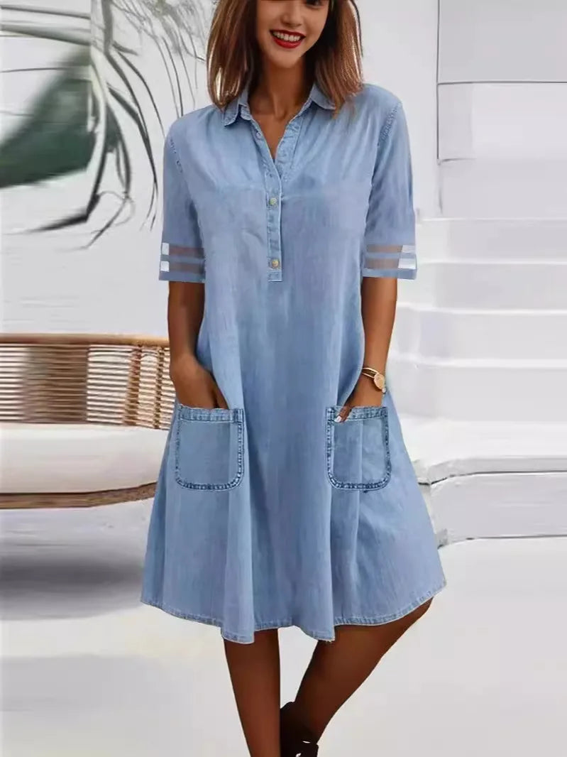 Summer Denim Blue Dress