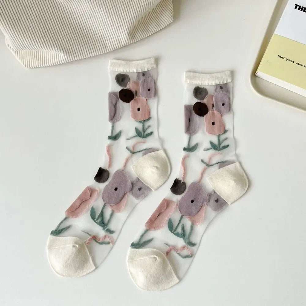 Fashion Socks For Women Summer Breathable