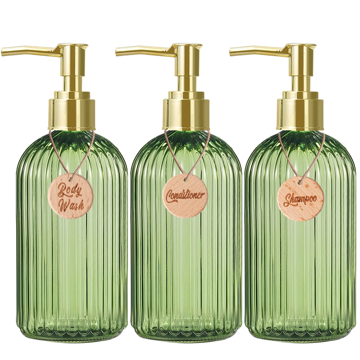 Reusable Shampoo Conditioner Body Wash Bottle Bathroom Shower Soap Dispenser